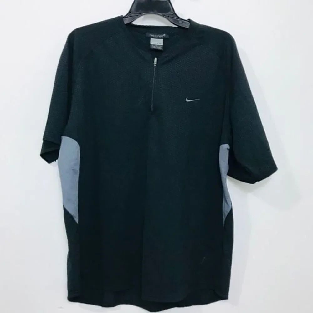 Nike sphere round collar quarter inch zip shirt size L…0673